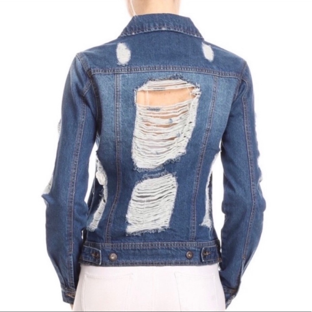Distressed Jean Jacket